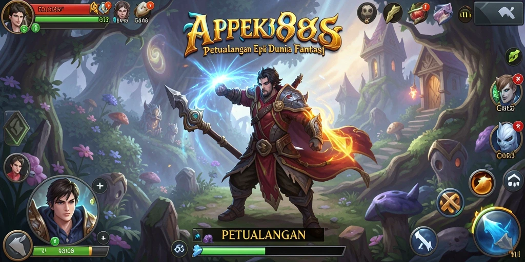Tampilan antarmuka APEK88 yang memukau dan interaktif.
