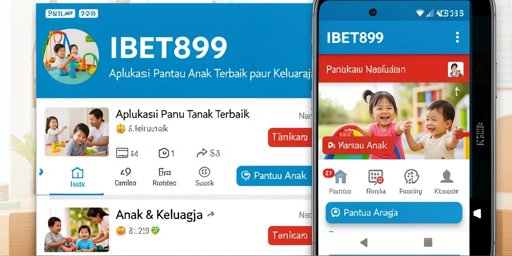 Antarmuka aplikasi Pantau Anak IBET899 yang menarik dan informatif.