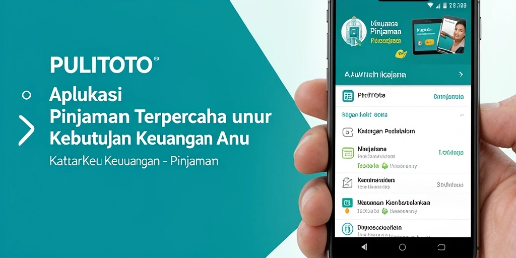 Tampilan antarmuka PULITOTO yang sederhana dan intuitif untuk pengajuan Pinjaman.